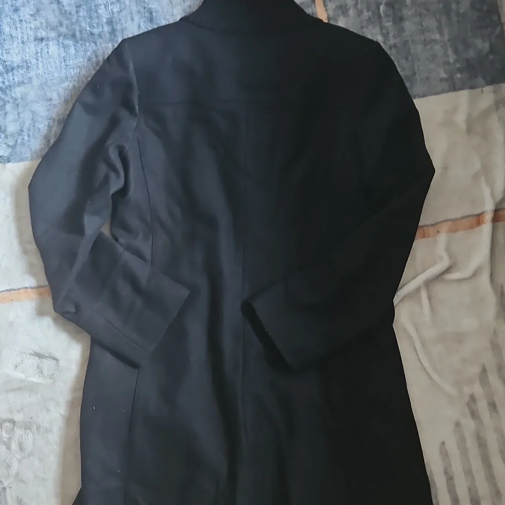 Michael KORS Wool Women's Black Coat Sz8 - Picture 4 of 5